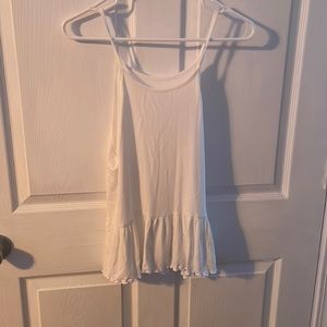 White rubbed tank top from American Eagle. Size M. Never worn before.
